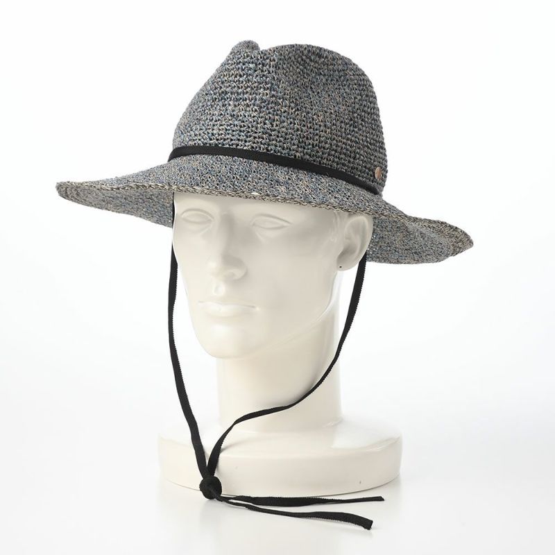ノルのストローハット PPAM western linen（PPAM ウエスタンリネン） ブルー