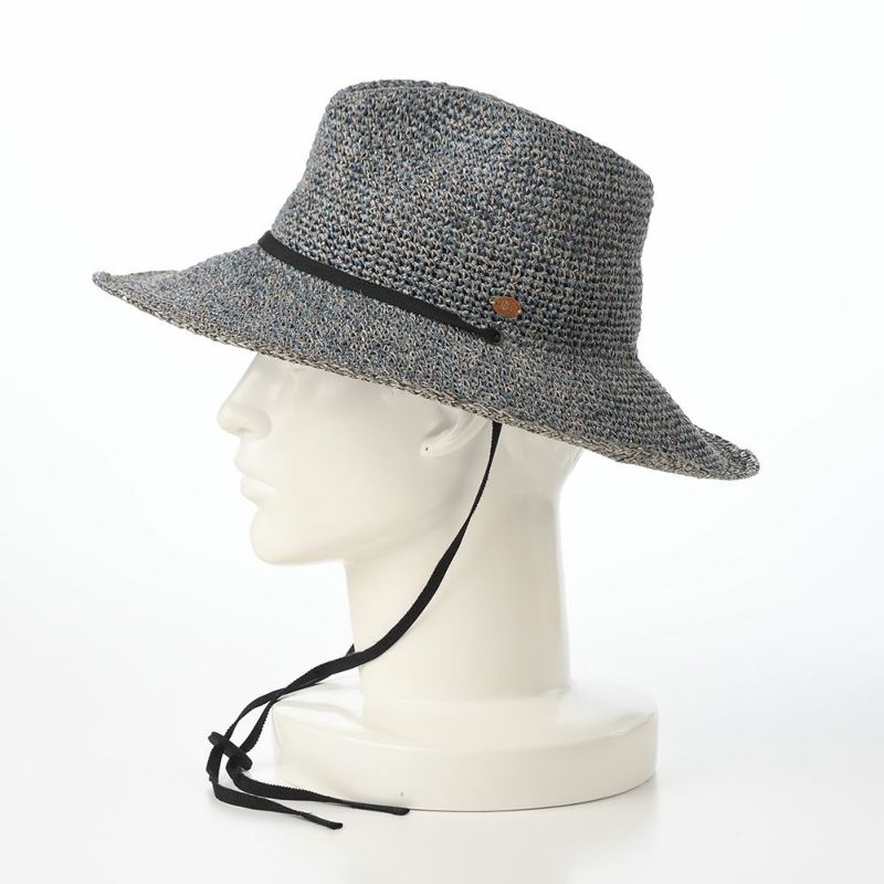 ノルのストローハット PPAM western linen（PPAM ウエスタンリネン） ブルー