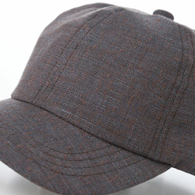 レッターのキャップ Twist Linen Cap（ツイストリネンキャップ） ネイビーブラウン