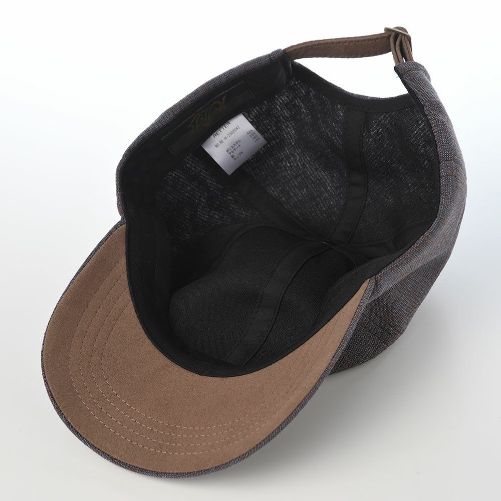 レッターのキャップ Twist Linen Cap（ツイストリネンキャップ） ネイビーブラウン