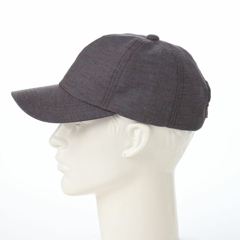 レッターのキャップ Twist Linen Cap（ツイストリネンキャップ） ネイビーブラウン
