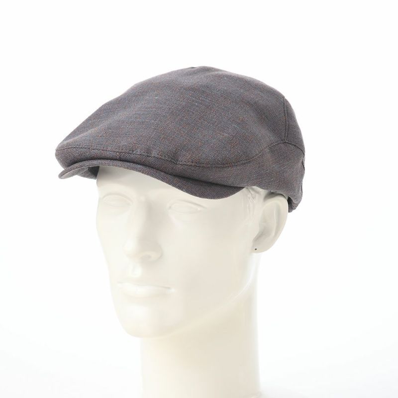 レッターのハンチング Twist Linen Hunting（ツイストリネンハンチング） ネイビーブラウン