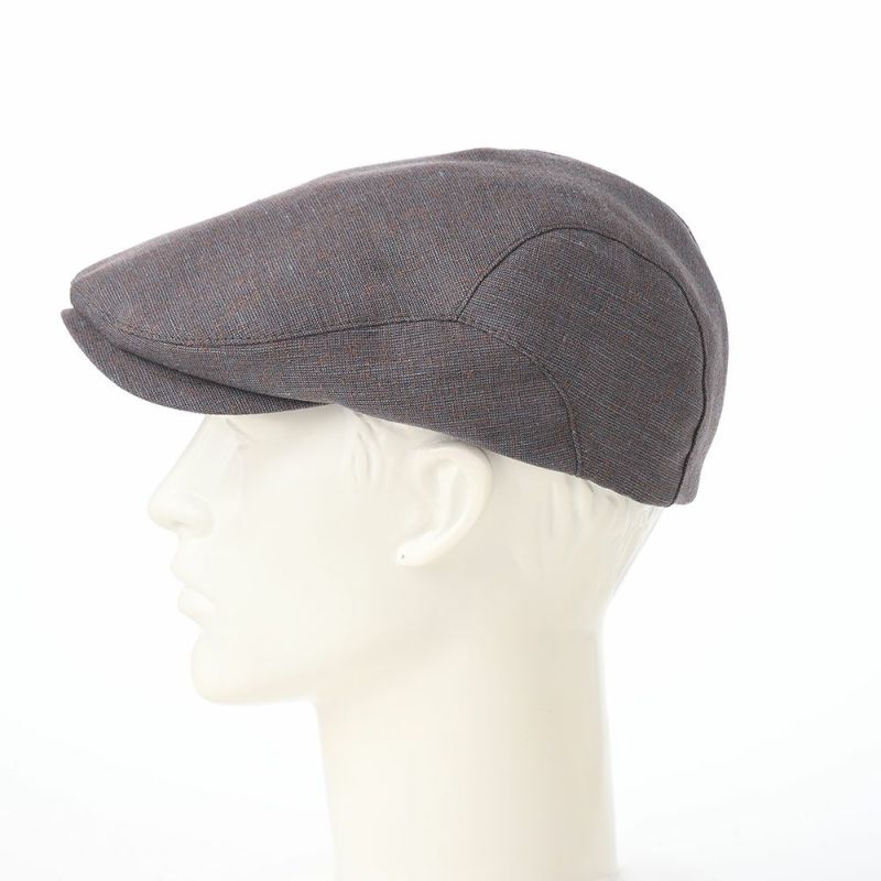 レッターのハンチング Twist Linen Hunting（ツイストリネンハンチング） ネイビーブラウン