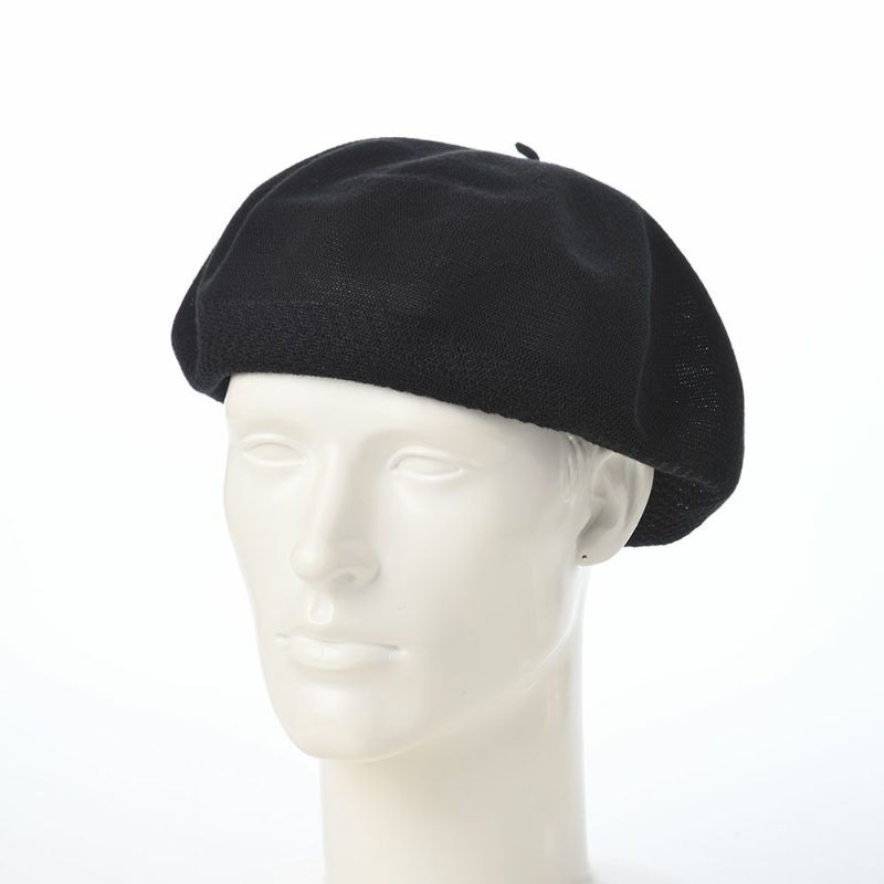 レッターのベレー帽 Organic Combed Beret（オーガニックコームドベレー） ブラック