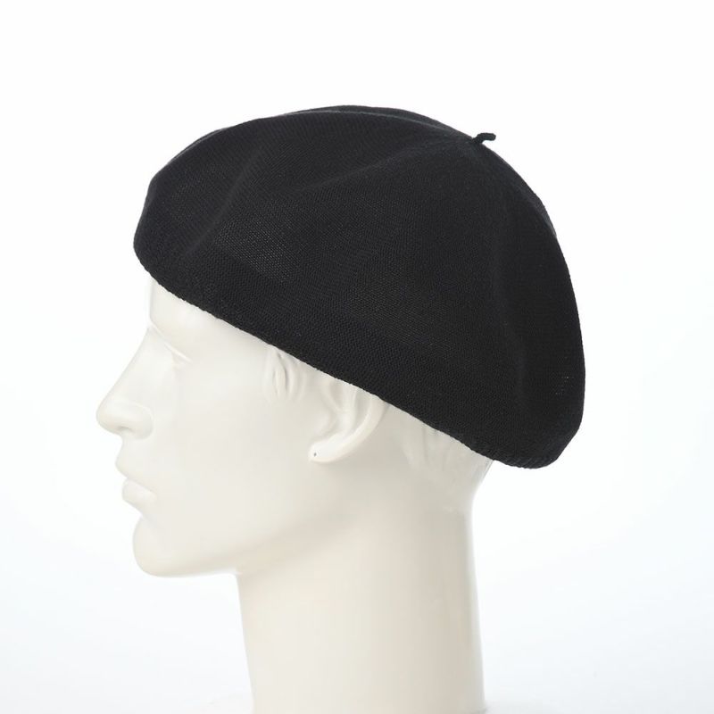 レッターのベレー帽 Organic Combed Beret（オーガニックコームドベレー） ブラック