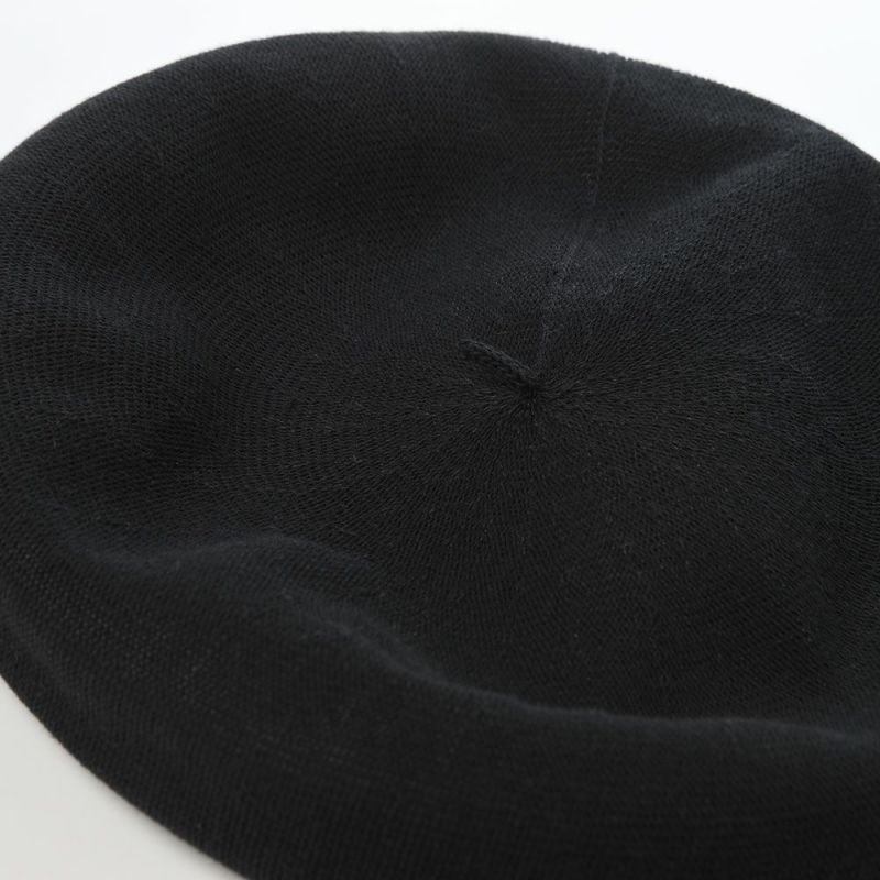 レッターのベレー帽 Organic Combed Beret（オーガニックコームドベレー） ブラック