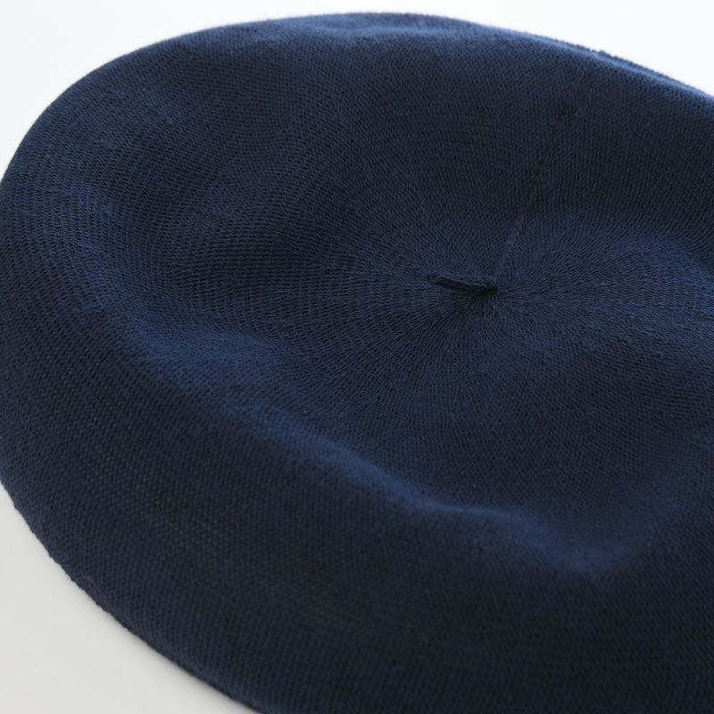レッターのベレー帽 Organic Combed Beret（オーガニックコームドベレー） ネイビー