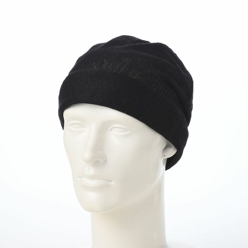 レッターのニット帽 Linen beanie（リネンビーニー） ブラック