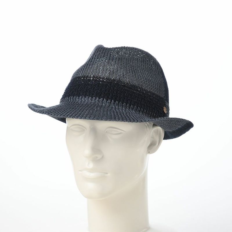 レッターのソフトハット Linen Patchwork Hat（リネンパッチワークハット） ネイビー