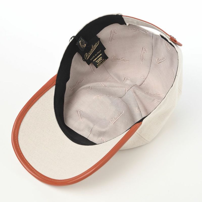 ボルサリーノのキャップ Baseball Cap Golfer Canvas（ベースボールキャップ ゴルファー キャンバス） B95009 ブラウン