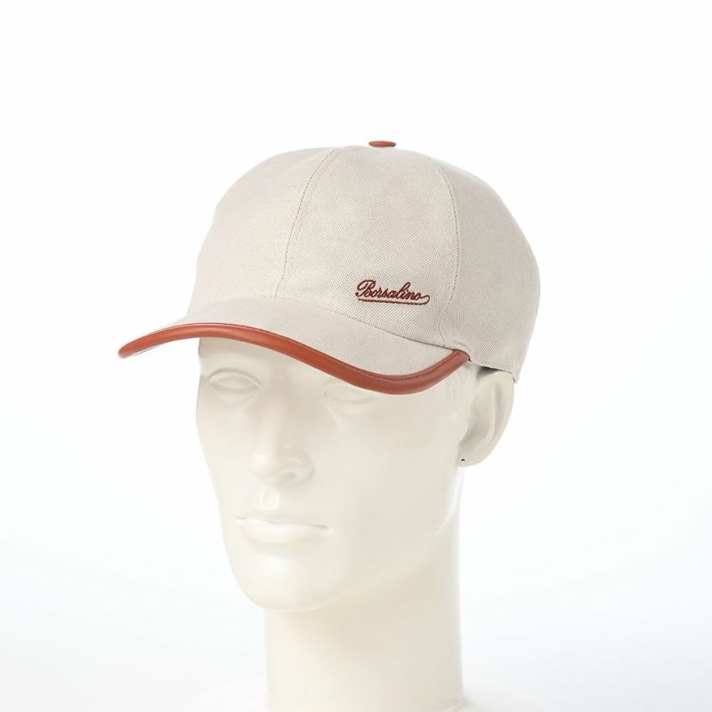 ボルサリーノのキャップ Baseball Cap Golfer Canvas（ベースボールキャップ ゴルファー キャンバス） B95009 ブラウン