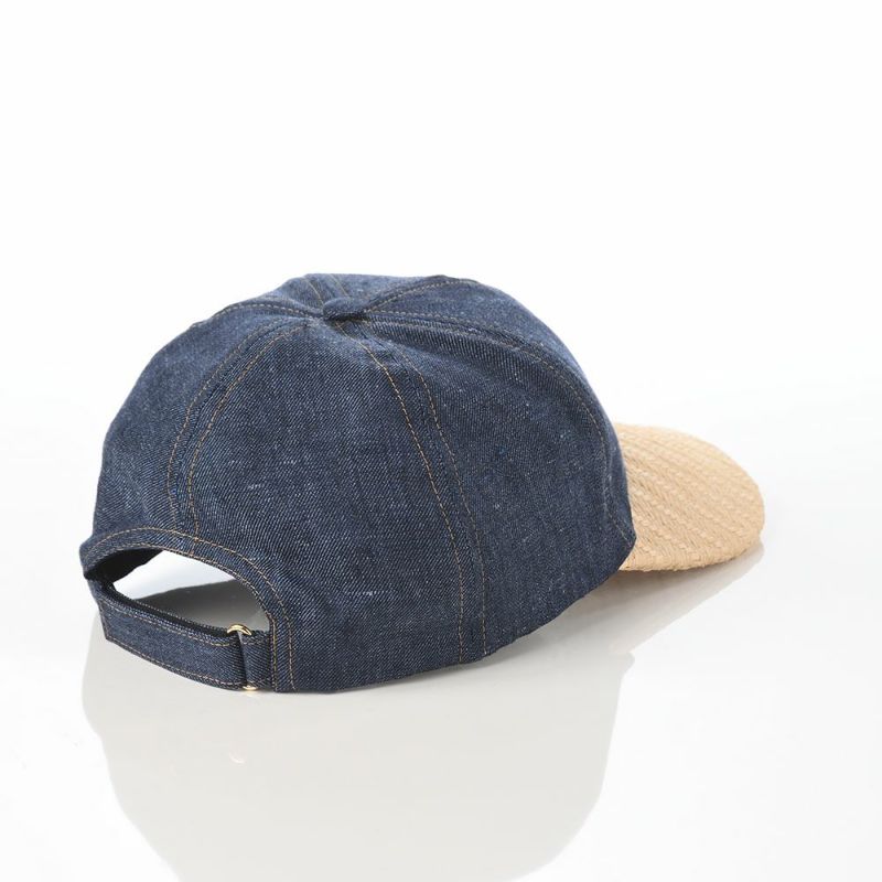 ボルサリーノのキャップ Baseball Cap Golfer Denim（ベースボールキャップ ゴルファー デニム） B95010 ブルー