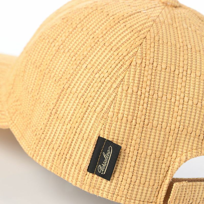ボルサリーノのキャップ Baseball Cap Paglia（ベースボールキャップ パリア） B95174 ベージュ