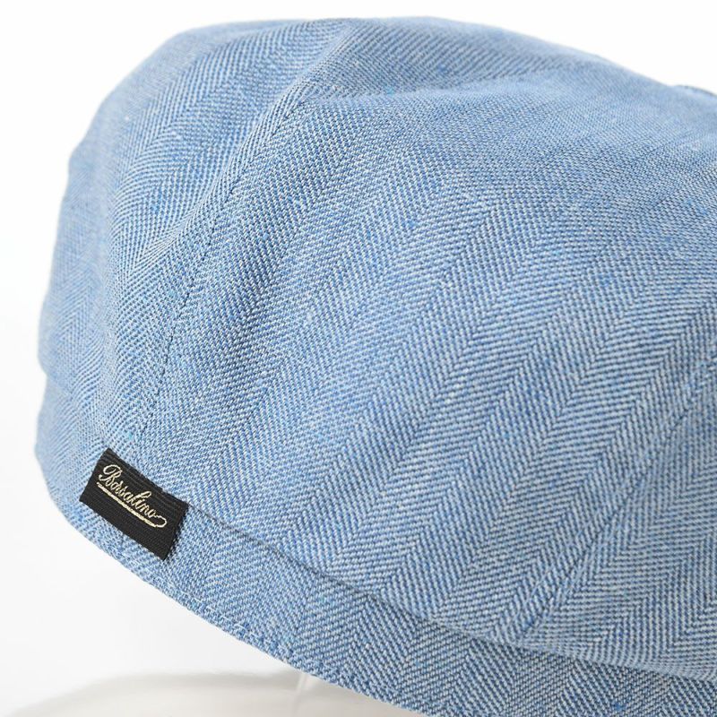 ボルサリーノのキャスケット Hunting Cesare Spigato（ハンチング チェーザレ スピゲート） B15120 ブルー