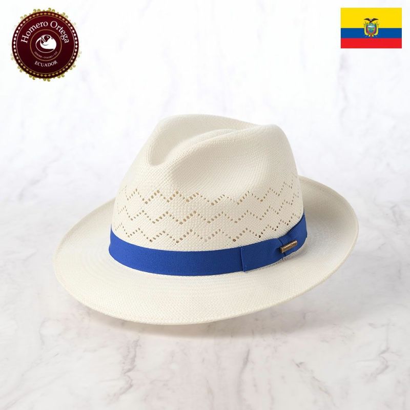 オメロオルテガのパナマハット ZIG ZAG（ジグザグ） ホワイト