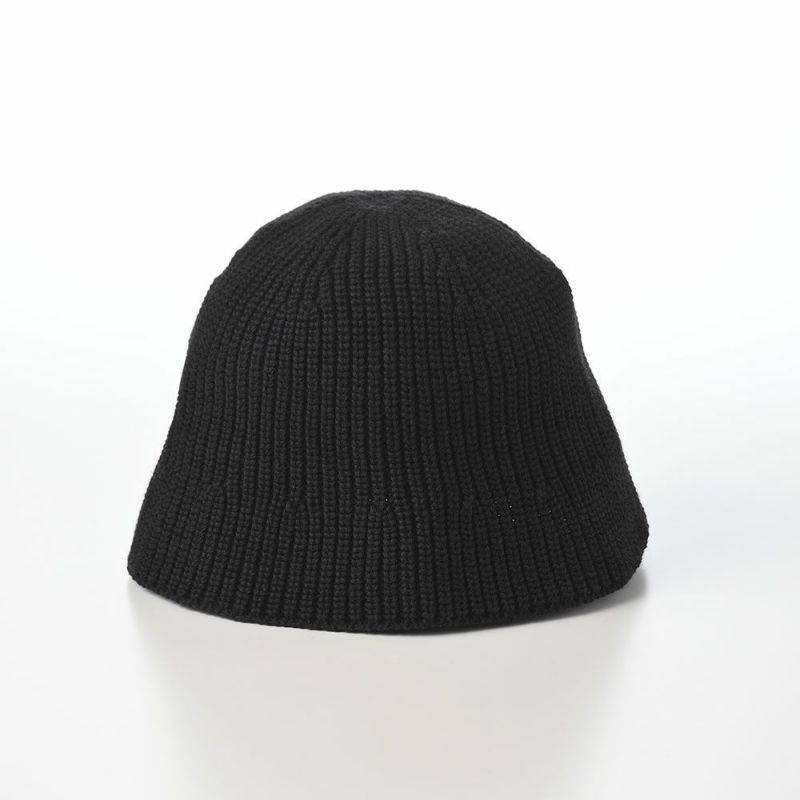 カンゴールのバケットハット WASHED KNIT BUCKET（ウォッシュド ニット バケット） ブラック