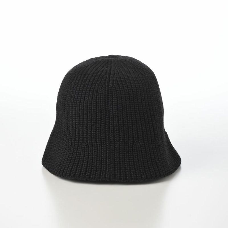 カンゴールのバケットハット WASHED KNIT BUCKET（ウォッシュド ニット バケット） ブラック