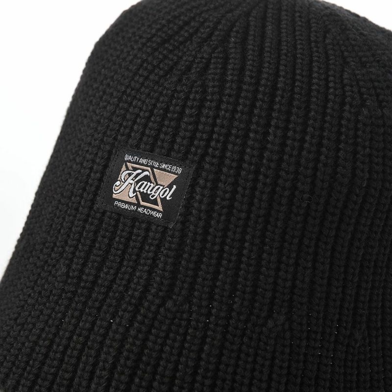カンゴールのバケットハット WASHED KNIT BUCKET（ウォッシュド ニット バケット） ブラック