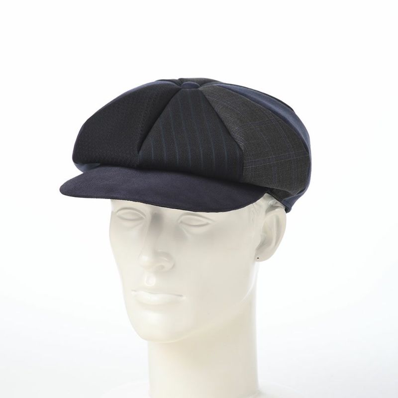 イケガミ帽子工房のキャスケット Tailor Eight（テーラーエイト） ネイビーミックス