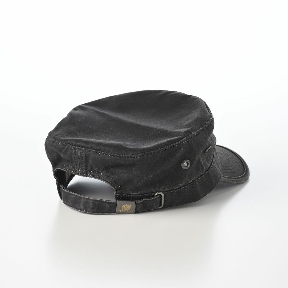 ステットソンのキャップ ARMY DE GAULLE CAP（アーミー ドゴールキャップ） ST284EU ブラック