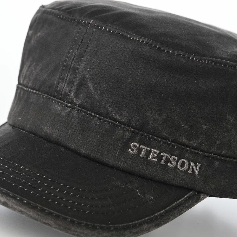 ステットソンのキャップ ARMY DE GAULLE CAP（アーミー ドゴールキャップ） ST284EU ブラック