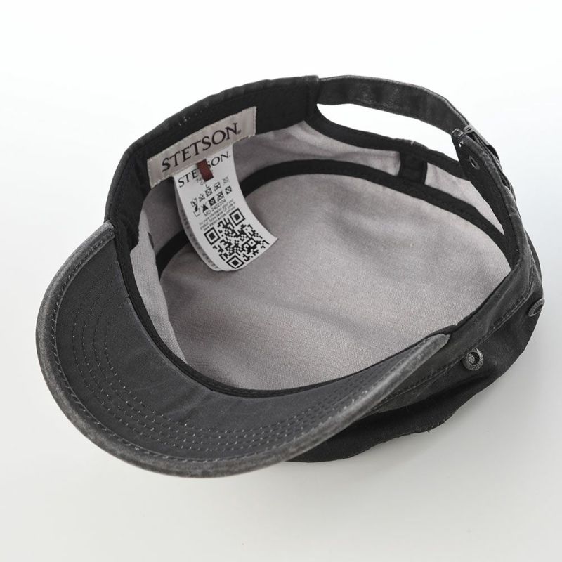 ステットソンのキャップ ARMY DE GAULLE CAP（アーミー ドゴールキャップ） ST284EU ブラック