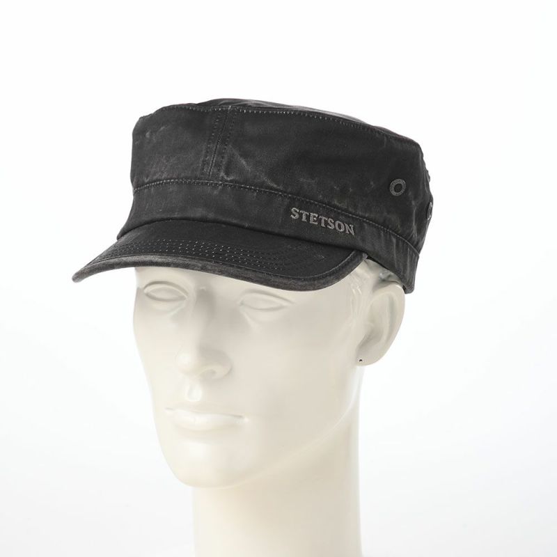 ステットソンのキャップ ARMY DE GAULLE CAP（アーミー ドゴールキャップ） ST284EU ブラック