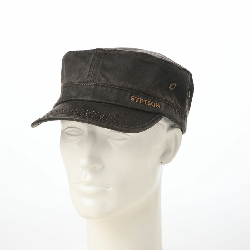 ステットソンのキャップ ARMY DE GAULLE CAP（アーミー ドゴールキャップ） ST284EU ブラウン