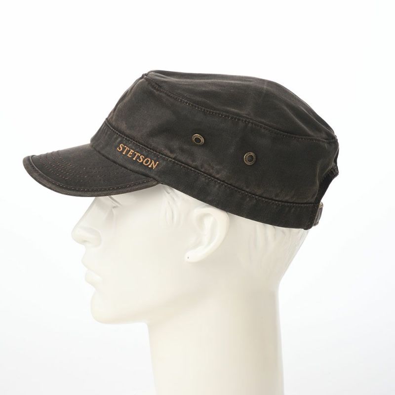 ステットソンのキャップ ARMY DE GAULLE CAP（アーミー ドゴールキャップ） ST284EU ブラウン