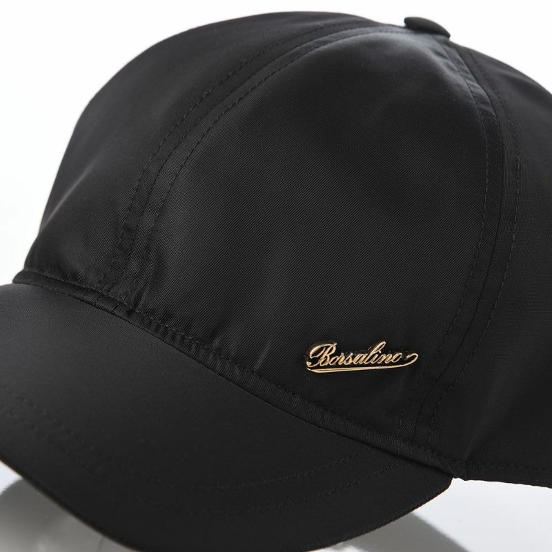 ボルサリーノのキャップ Baseball Cap Hiker Rain FW（ベースボールキャップ ハイカーレイン FW） B95174 ブラック