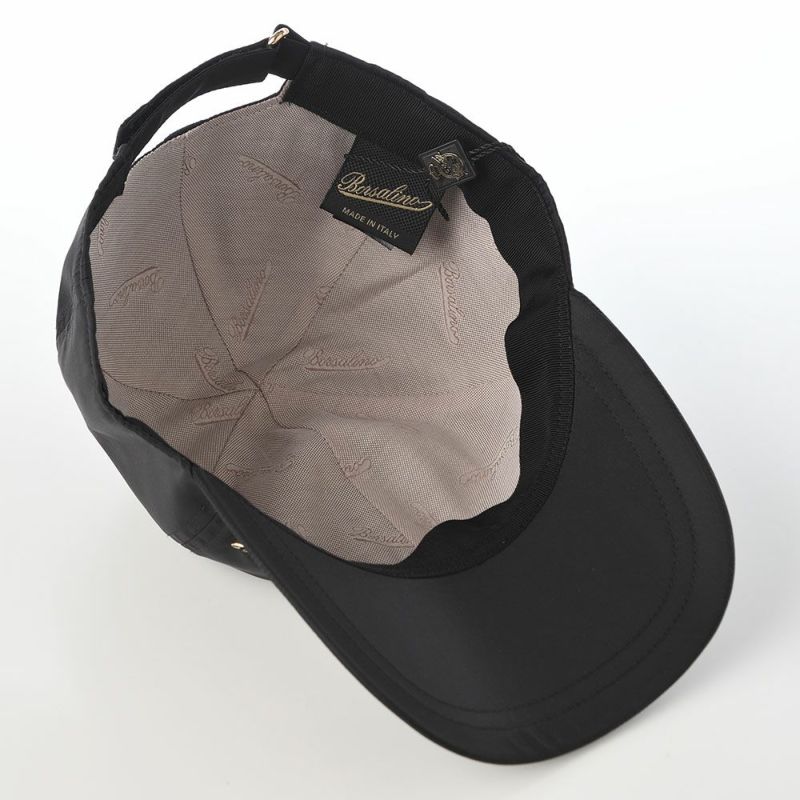 ボルサリーノのキャップ Baseball Cap Hiker Rain FW（ベースボールキャップ ハイカーレイン FW） B95174 ブラック