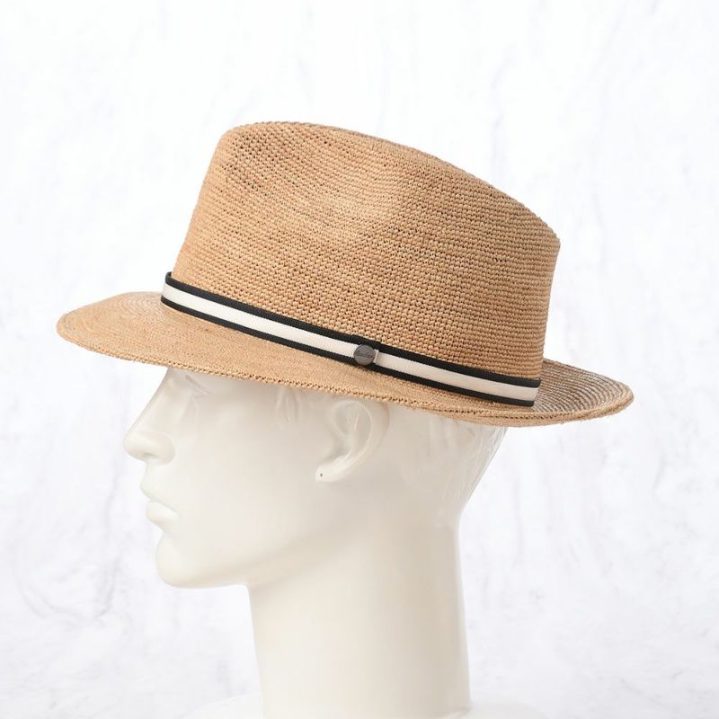 ボルサリーノのラフィアハット Rafia crochet fine（ラフィアクロシェ ファイン） 141165 ホワイトリボン