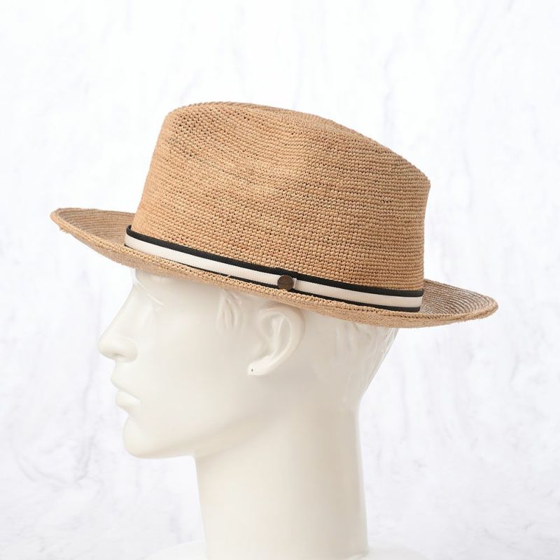 ボルサリーノのラフィアハット Rafia crochet fine（ラフィアクロシェ ファイン） 141165 ホワイトリボン