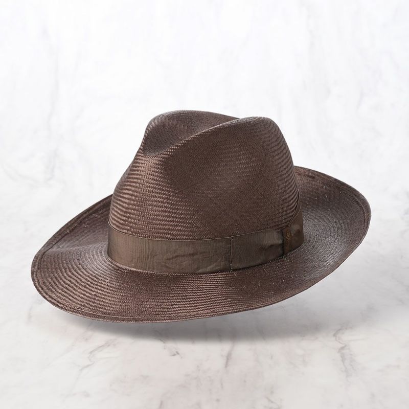 ボルサリーノのパラシゾールハット Parasisol tesa larga（パラシゾール テサ ラーガ） 141255 ブラウン