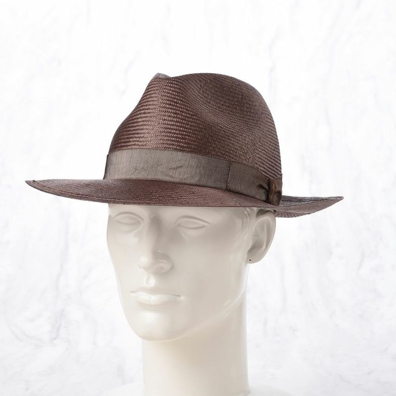 ボルサリーノのパラシゾールハット Parasisol tesa larga（パラシゾール テサ ラーガ） 141255 ブラウン