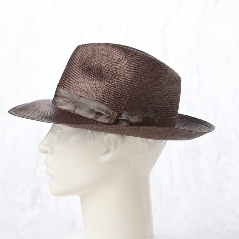 ボルサリーノのパラシゾールハット Parasisol tesa larga（パラシゾール テサ ラーガ） 141255 ブラウン