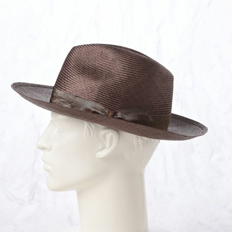 ボルサリーノのパラシゾールハット Parasisol tesa larga（パラシゾール テサ ラーガ） 141255 ブラウン