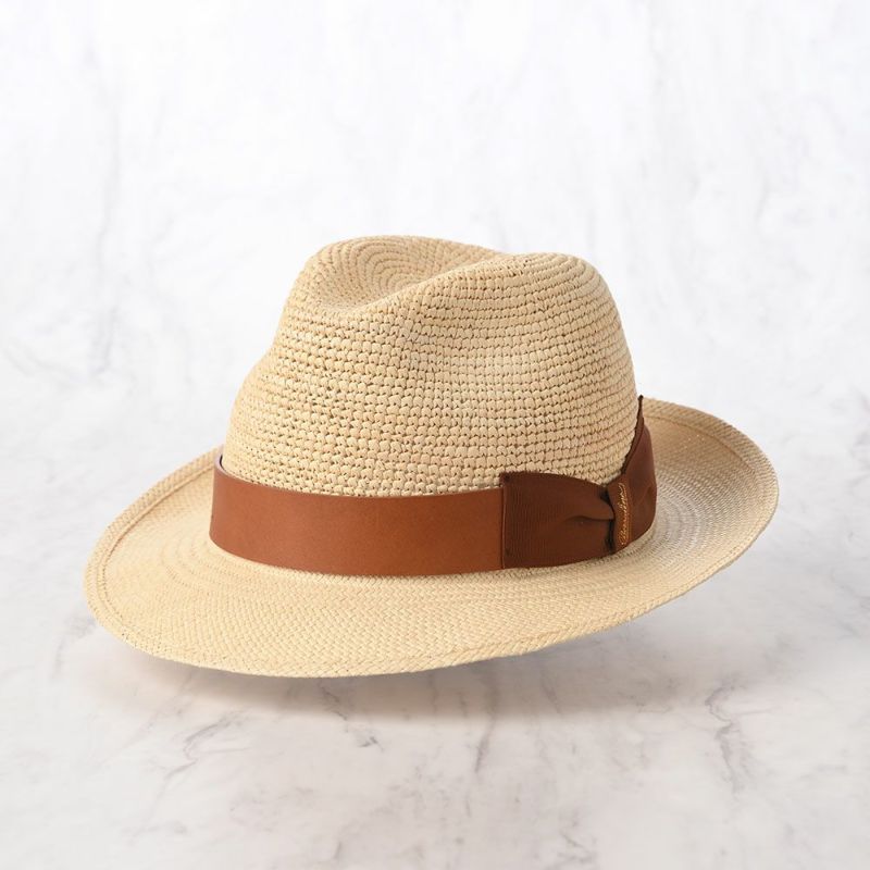 ボルサリーノのパナマハット Panama Semicrochet Federico（パナマ セミクロシェ フェデリコ） 141273 ブラウン