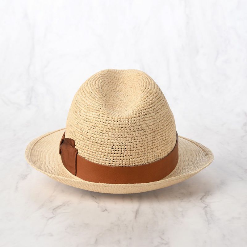 ボルサリーノのパナマハット Panama Semicrochet Federico（パナマ セミクロシェ フェデリコ） 141273 ブラウン