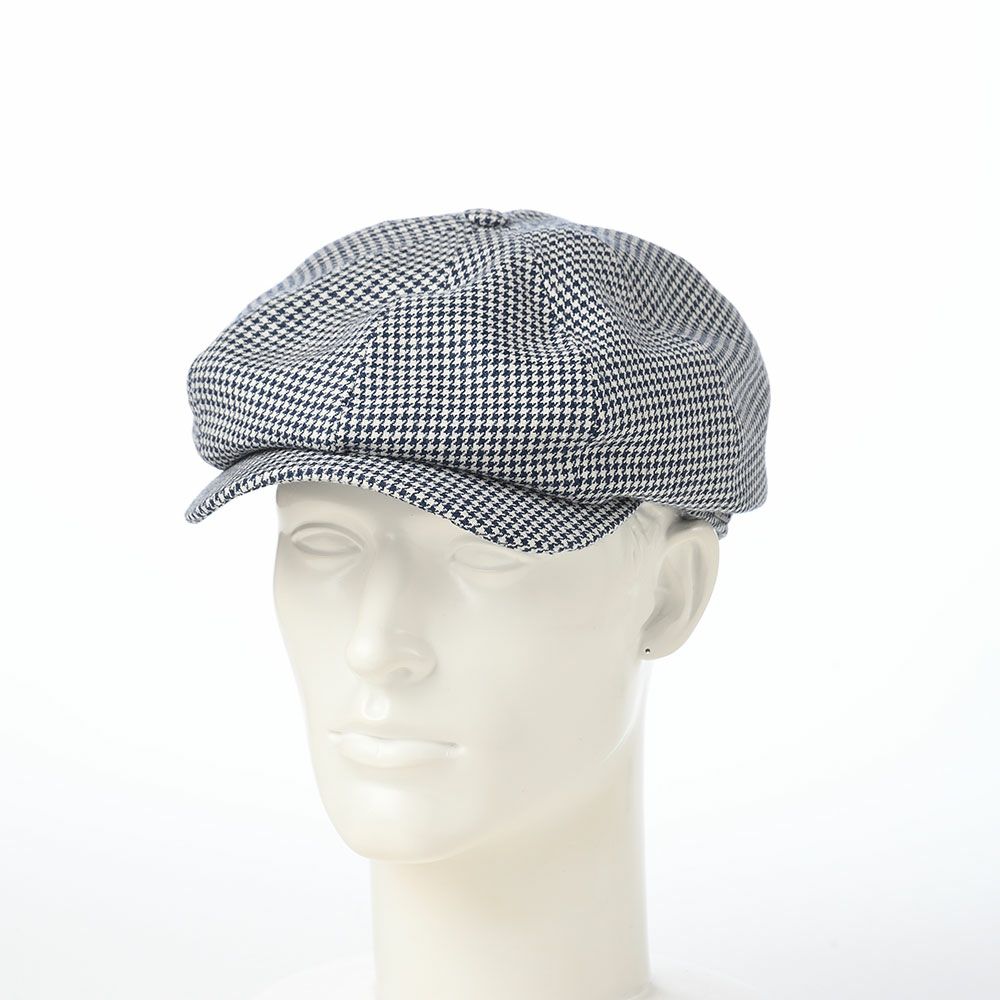 ヴィゲーンズのキャスケット Newsboy Classic Cap Summer Pepita（ニュースボーイクラシックキャップ サマーピペタ）W102239 ネイビー