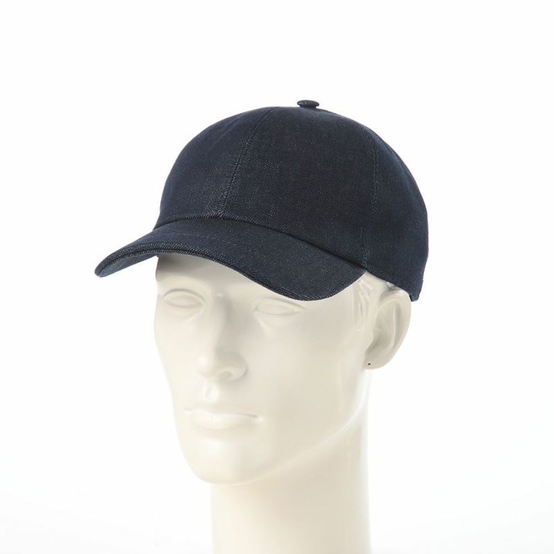 ボルサリーノのキャップ Baseball Cap Hiker Oxord Denim（ベイスボールキャップ オックスフォード デニム） B95174 ネイビー