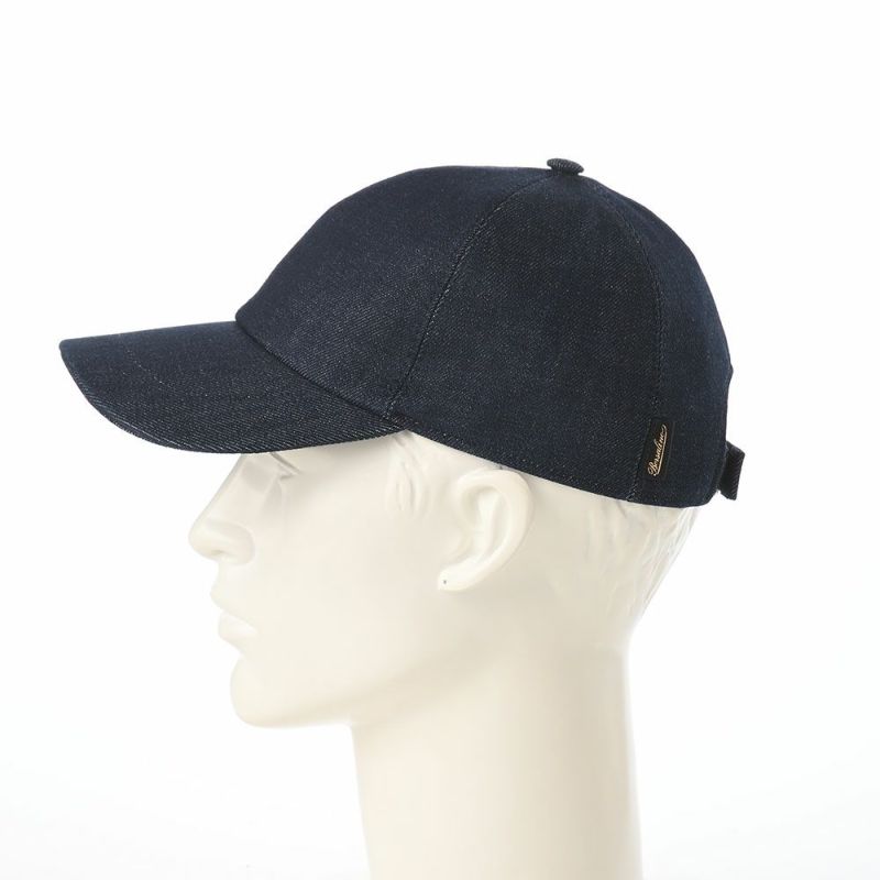 ボルサリーノのキャップ Baseball Cap Hiker Oxord Denim（ベイスボールキャップ オックスフォード デニム） B95174 ネイビー