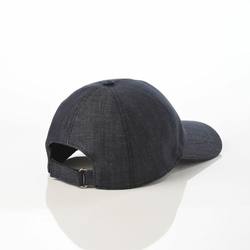 ボルサリーノのキャップ Baseball Cap Hiker Oxord Denim（ベイスボールキャップ オックスフォード デニム） B95174 ダークネイビー
