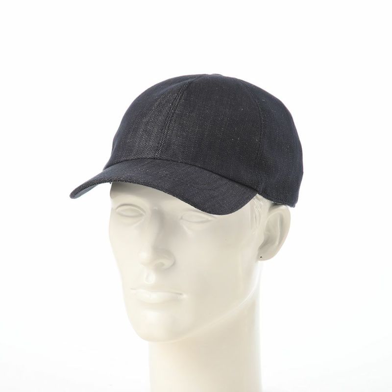 ボルサリーノのキャップ Baseball Cap Hiker Oxord Denim（ベイスボールキャップ オックスフォード デニム） B95174 ダークネイビー