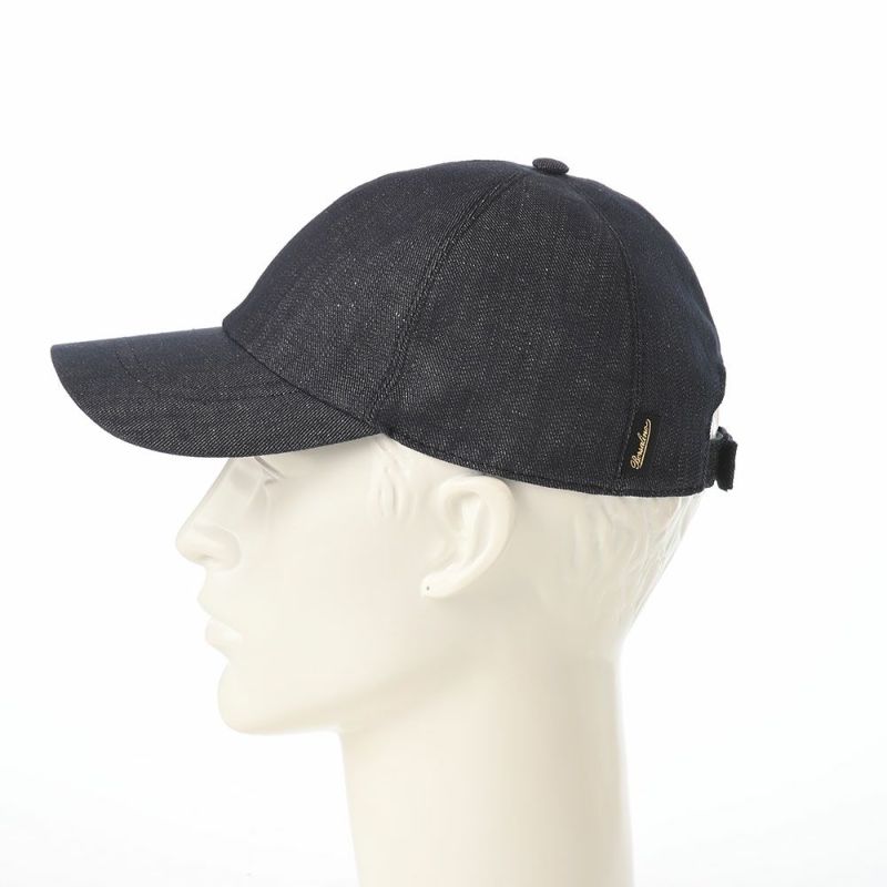 ボルサリーノのキャップ Baseball Cap Hiker Oxord Denim（ベイスボールキャップ オックスフォード デニム） B95174 ダークネイビー