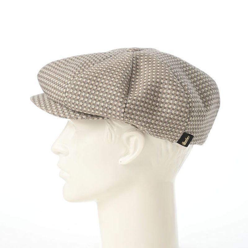 ボルサリーノのキャスケット 8panel Berretto Free Visor Check（8パネル ベレット フリーバイザー チェック） B15023 ベージュチェック