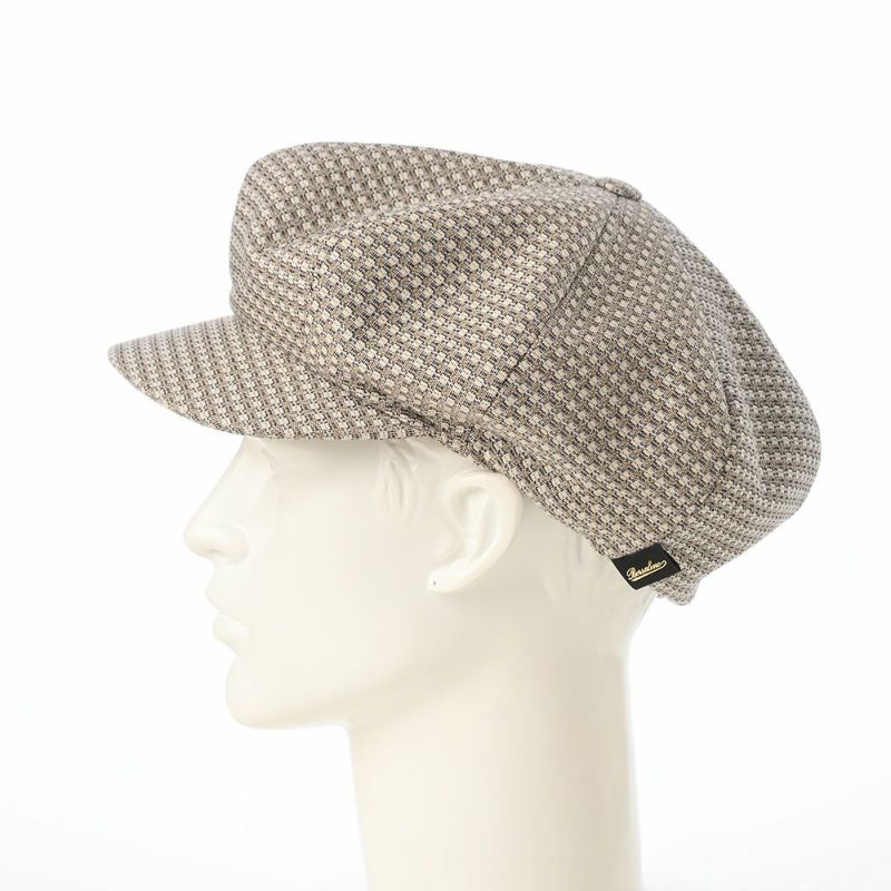 ボルサリーノのキャスケット 8panel Berretto Free Visor Check（8パネル ベレット フリーバイザー チェック） B15023 ベージュチェック