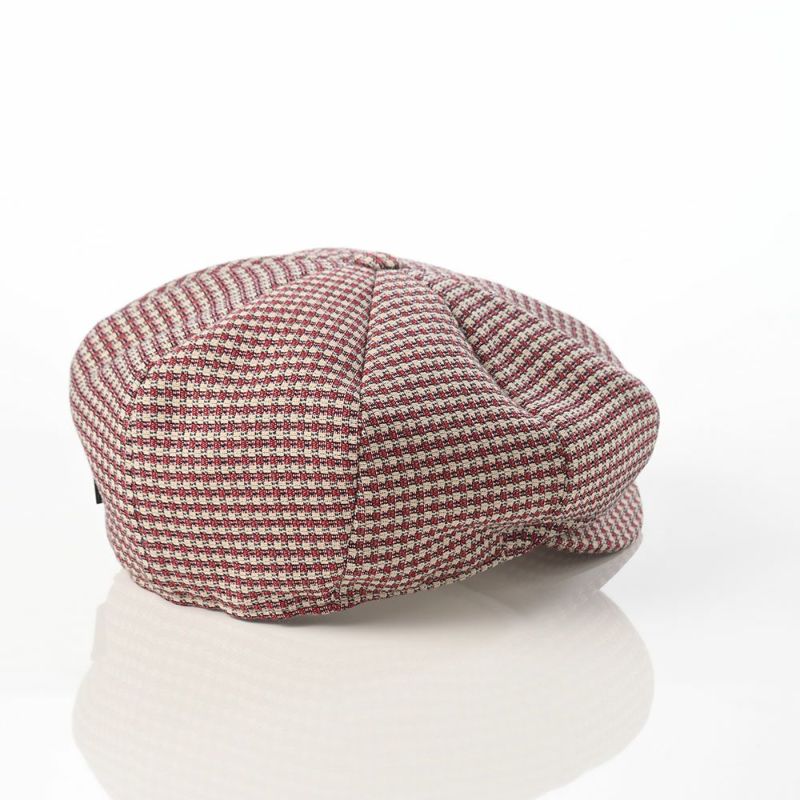 ボルサリーノのキャスケット 8panel Berretto Free Visor Check（8パネル ベレット フリーバイザー チェック） B15023 ワインチェック