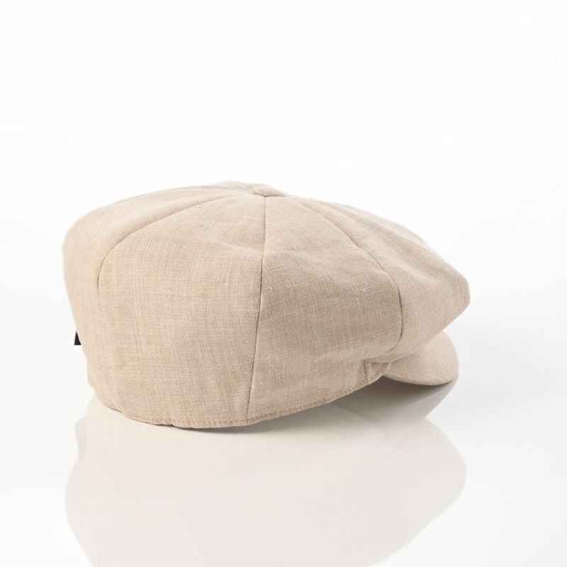 ボルサリーノのキャスケット 8panel Berretto Free Visor Linen（8パネル ベレット フリーバイザー リネン） B15023 ベージュ