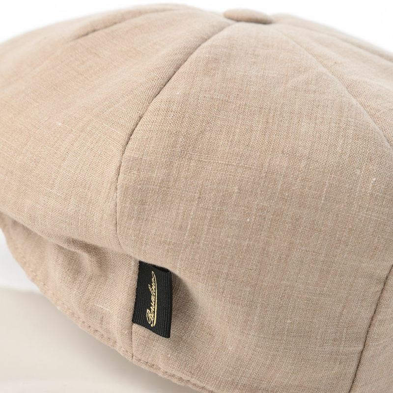 ボルサリーノのキャスケット 8panel Berretto Free Visor Linen（8パネル ベレット フリーバイザー リネン） B15023 ベージュ